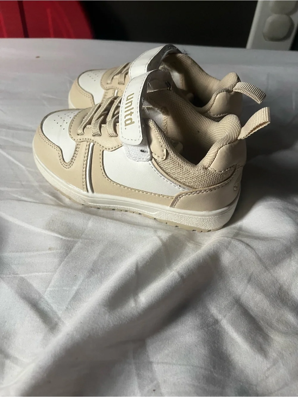Ecko Unlimited Beige and White Kids Sneakers